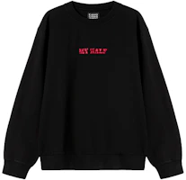 Feng Chen Wang Unisex Embroidered Crewneck Sweatshirt Black FS07SWE301B Feng Chen Wang Unisex Embroidered Crewneck Sweatshirt Black FS07SWE301B