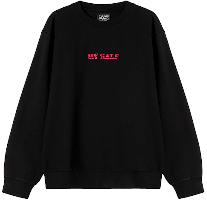 Feng Chen Wang Unisex Embroidered Crewneck Sweatshirt Black FS07SWE301B Buy Feng Chen Wang Unisex Embroidered Crewneck Sweatshirt Black FS07SWE301B