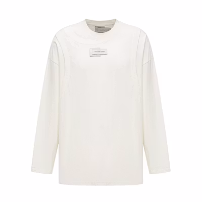 Feng Chen Wang Unisex White Long-Sleeve Crewneck T-Shirt FMF18LS03