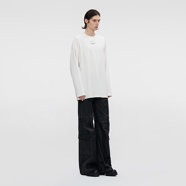 Purchase Camiseta Unisex Blanca Feng Chen Wang de Manga Larga y Cuello Redondo FMF18LS03