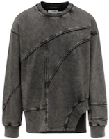 Feng Chen Wang Washed Deconstructed Pullover Sweatshirt Men’s Black FMF16HD07B Feng Chen Wang Washed Deconstructed Pullover Sweatshirt Men’s Black FMF16HD07B