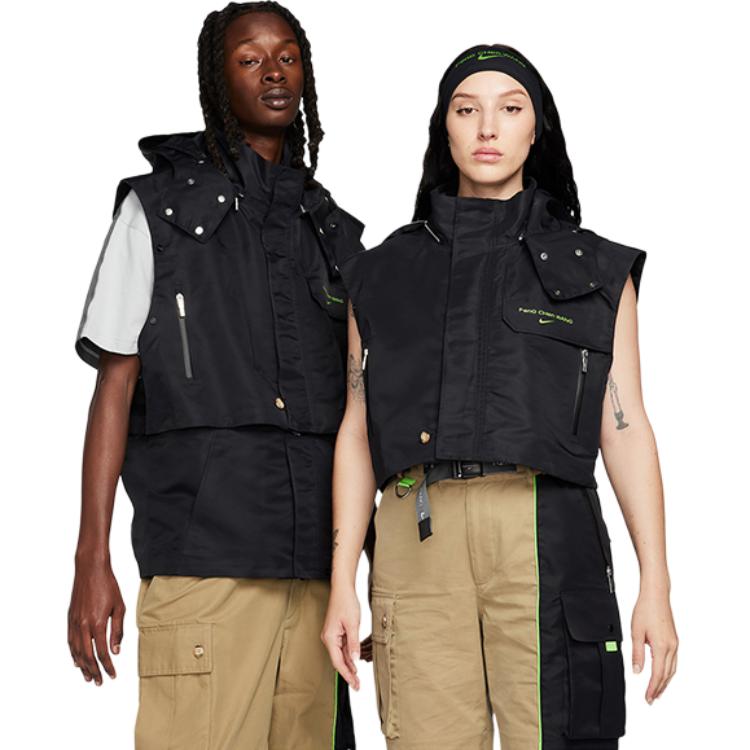 Cheap 冯晨旺联名Nike FW23拼接解构连帽夹克男女同款黑色 DV3999-068