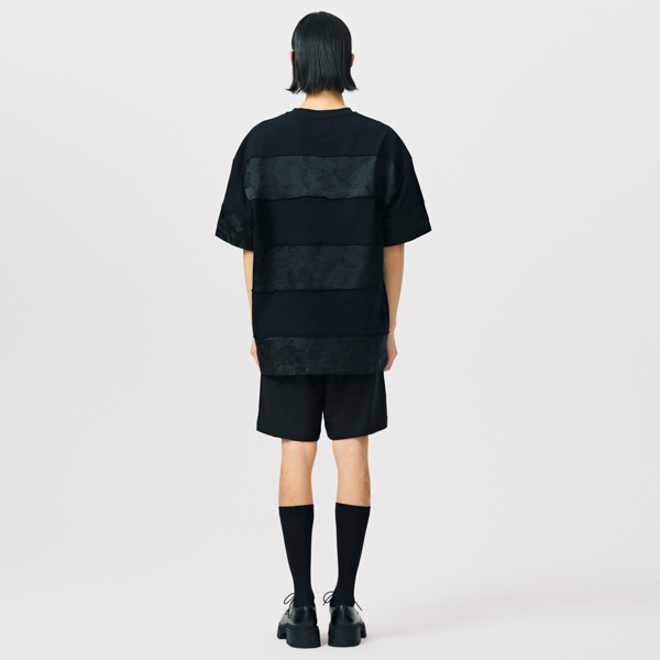 Details for Feng Chen Wang Año del Dragón Camiseta Negra Unisex de Manga Corta Jacquard. FMS17TS01