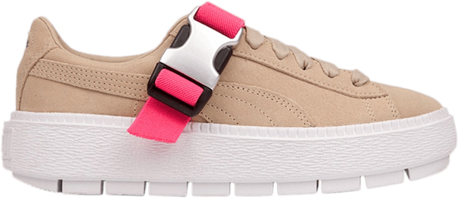 Women Fenty x Puma Platform Trace Buckle Cement Pink 367451 02
