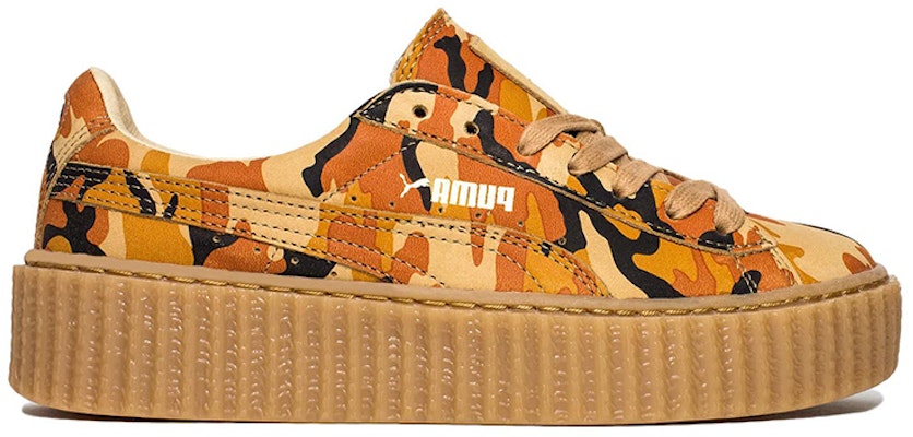 Fenty x Puma Suede Creepers 'Orange Camo' รองเท้ 훈ด์ 'เชือกประณีต' 363277-01 Order Fenty x Puma Suede Creepers 'Orange Camo' รองเท้ 훈ด์ 'เชือกประณีต' 363277-01
