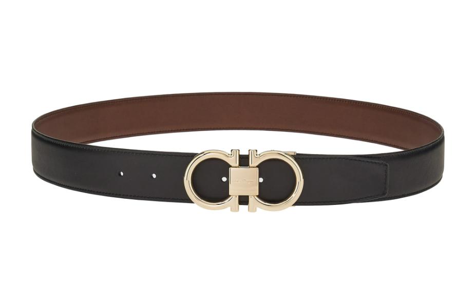 Ferragamo  Adjustable Leather Belt with Reversible Smooth Buckle 3.5cm. 679938-759047 圖 2