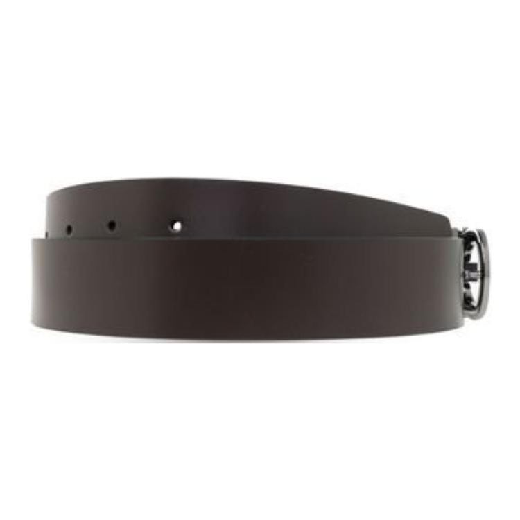 FERRAGAMO  Black Calfskin Leather Belt with Patchwork Design. 6787830776310TMONE 圖 2