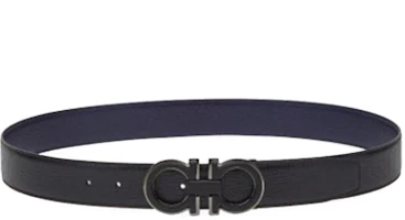 Ferragamo Black Calfskin Logo Belt, 3.5CM Width. 67A2540770682 Ferragamo Black Calfskin Logo Belt, 3.5CM Width. 67A2540770682