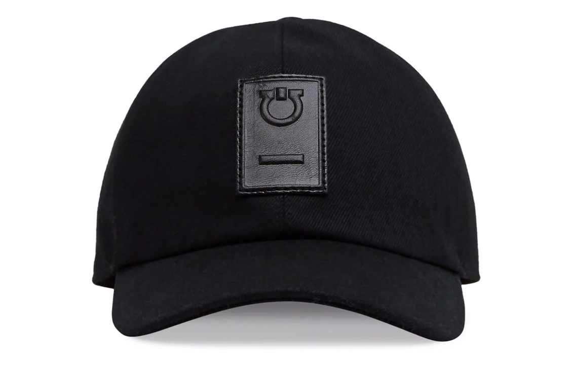 Order Ferragamo Topi Baseball Hitam Katun Patch. 771442