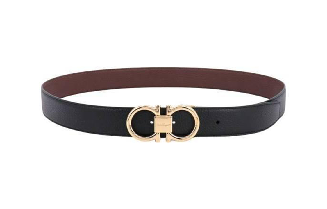 Ferragamo  Black Durable Smooth Buckle Belt 679938764164NERO