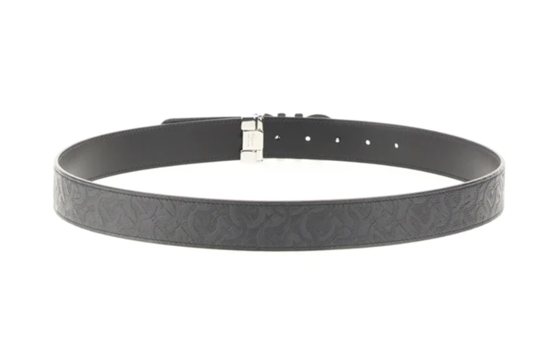 FERRAGAMO  Black Leather Belt 3.3cm - Stylish & Versatile Accessory 724127675542NERO 圖 3