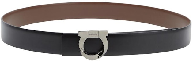 FERRAGAMO Black Leather Belt with Logo, 3.2cm Width. 6703110770934 FERRAGAMO Black Leather Belt with Logo, 3.2cm Width. 6703110770934