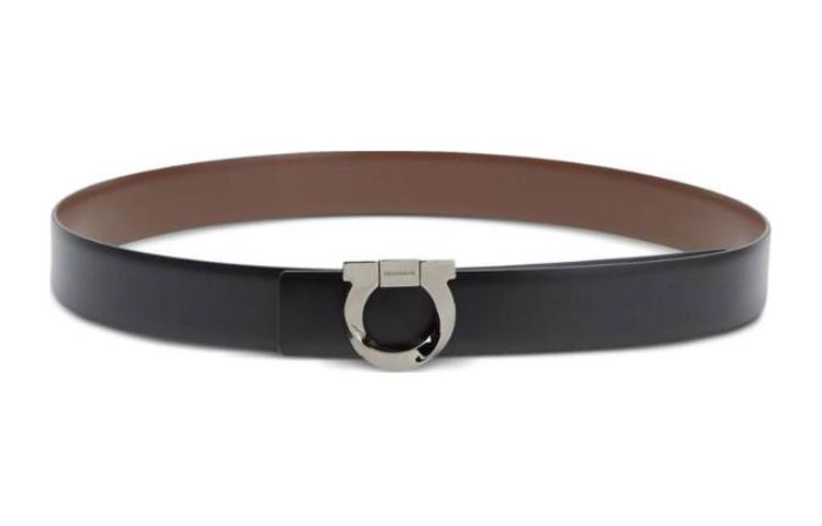 Lookbook Ferragamo 黑色皮带，带标志雕刻扣，宽3CM。 670311770934