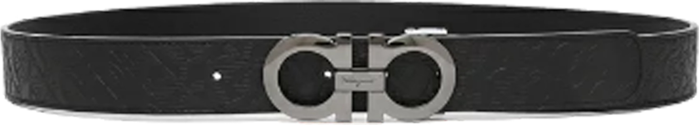 Ferragamo Tali Pinggang Kulit Hitam Logo Terukir Gesper Licin 3.5cm. 675542756372 Lookbook Ferragamo Tali Pinggang Kulit Hitam Logo Terukir Gesper Licin 3.5cm. 675542756372