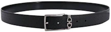 Buy Ferragamo Black Leather Belt with Smooth Buckle - Lightweight & Comfortable 67A037718382NERO