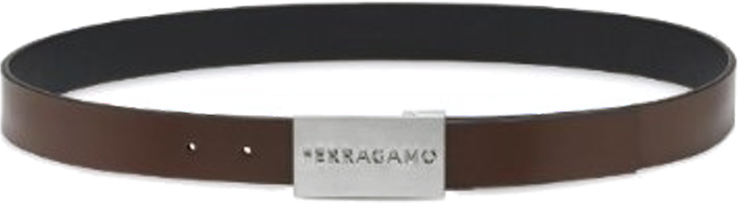 FERRAGAMO 黑色皮带配光滑扣头及字母装饰 670260764840 Lookbook FERRAGAMO 黑色皮带配光滑扣头及字母装饰 670260764840