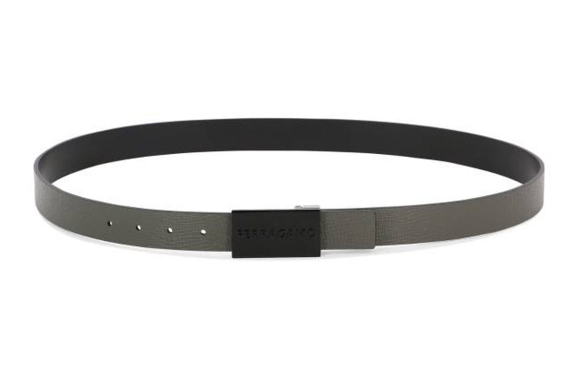 Order 菲拉格慕 黑色可翻转Logo扣皮带 764838