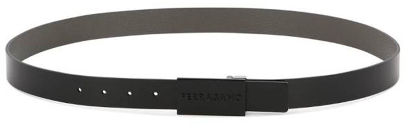 菲拉格慕 黑色可翻转Logo扣皮带 764838 Lookbook 菲拉格慕 黑色可翻转Logo扣皮带 764838