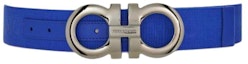 Lookbook Ferragamo 蓝色皮带,带标志设计,光滑扣,宽4CM。 670286770726