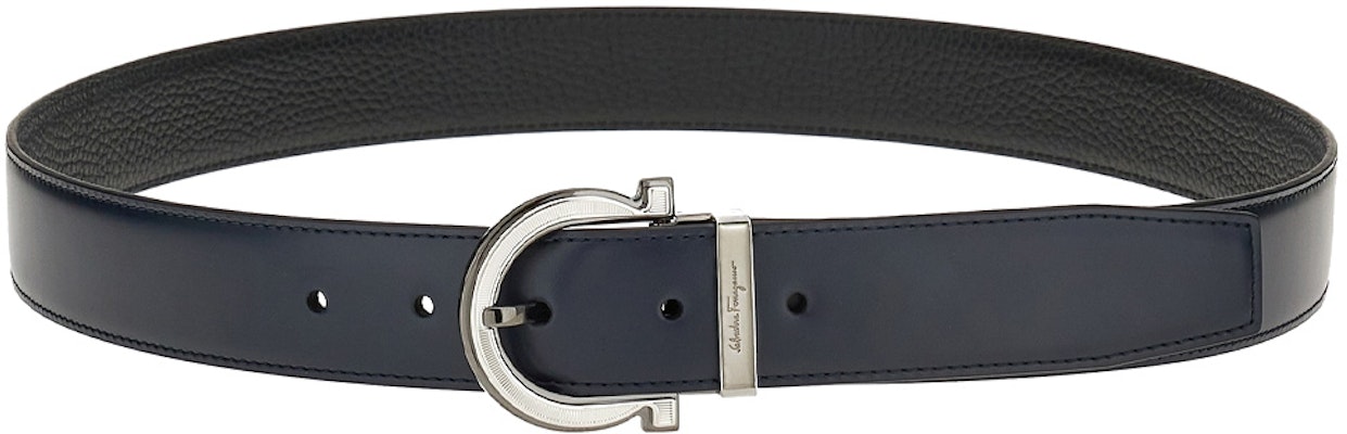 Ferragamo Blue Leather Belt with Simple Pin Buckle, 3.2cm Width. 670196-758760 Order Ferragamo Blue Leather Belt with Simple Pin Buckle, 3.2cm Width. 670196-758760