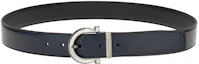 Order Ferragamo Blue Leather Belt with Simple Pin Buckle, 3.2cm Width. 670196-758760