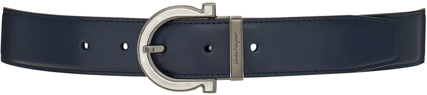 Ferragamo Blue Leather Belt with Simple Pin Buckle, 3.2cm Width. 670196-758760 Lookbook Ferragamo Blue Leather Belt with Simple Pin Buckle, 3.2cm Width. 670196-758760