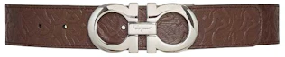 Buy Ferragamo Brown Leather Belt with Logo Buckle - 3.4cm. 67 5542 741409