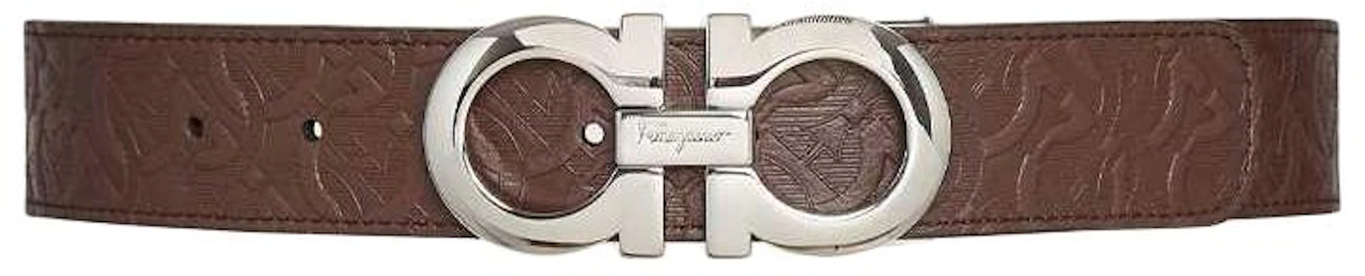 Ferragamo Brown Leather Belt with Logo Buckle - 3.4cm. 67 5542 741409 Order Ferragamo Brown Leather Belt with Logo Buckle - 3.4cm. 67 5542 741409