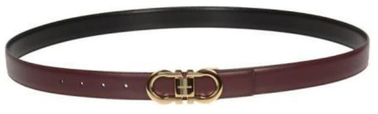 Ferragamo 棕色光面扣小牛皮腰带 - 简约设计 770940 Buy Ferragamo 棕色光面扣小牛皮腰带 - 简约设计 770940