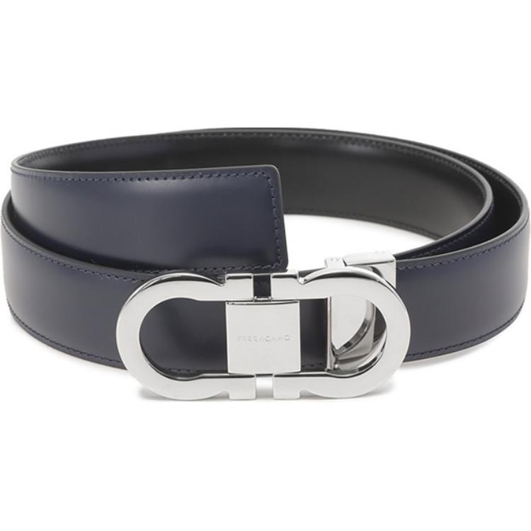 Ferragamo  Business Casual Leather Belt with Pin Buckle, 3cm Width. 670326-770942 圖 2