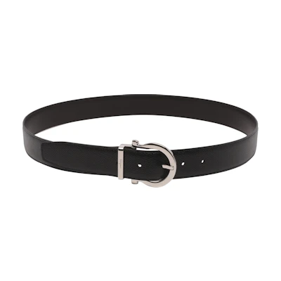 FERRAGAMO Classic Business Pin Buckle Leather Belt 3.5cm Wide 675140679781