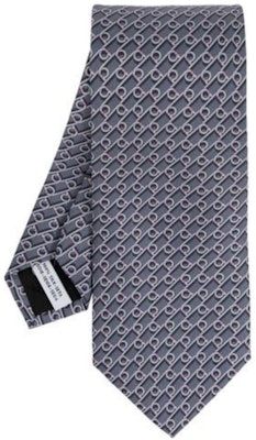 Ferragamo Deep Gray Silk Tie with Pattern Print. 3509994VOLT774314FGRIGIO Buy Ferragamo Deep Gray Silk Tie with Pattern Print. 3509994VOLT774314FGRIGIO