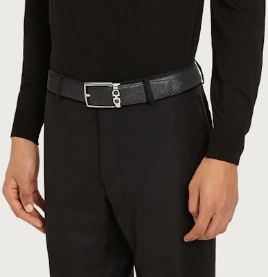 페레가모 양면 가죽 벨트 버클 - 3.5cm 폭. 67A037-0708206 Lookbook 페레가모 양면 가죽 벨트 버클 - 3.5cm 폭. 67A037-0708206