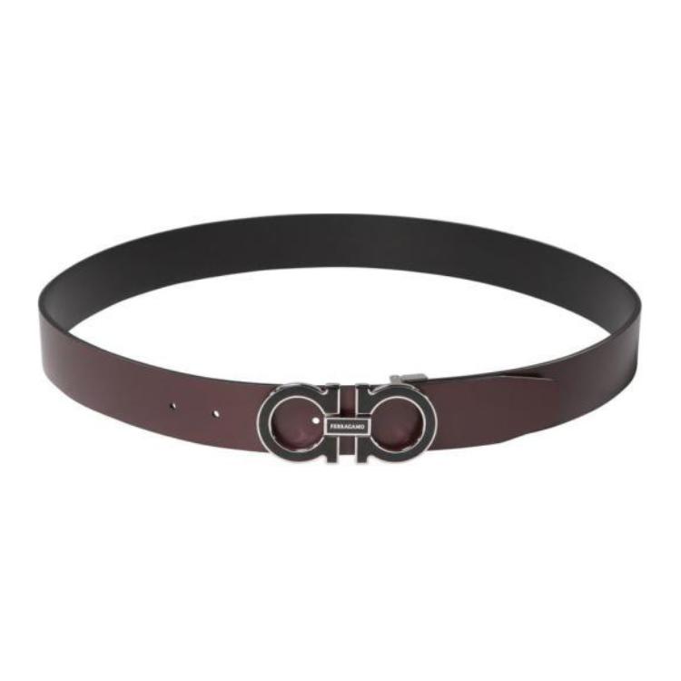 Lookbook Ikat Pinggang Kulit Ferragamo Hitam Lebar 3.5cm 776399