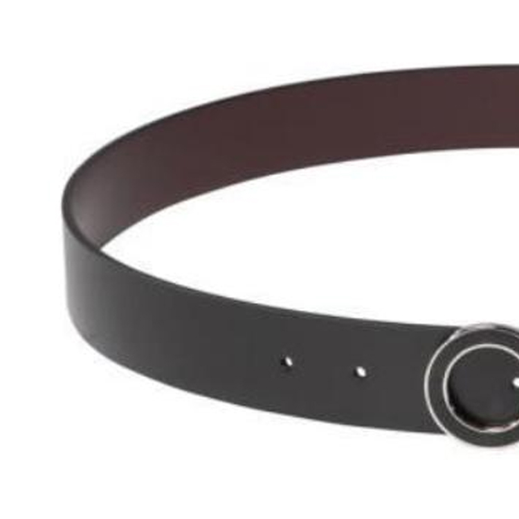 Shop Ikat Pinggang Kulit Ferragamo Hitam Lebar 3.5cm 776399