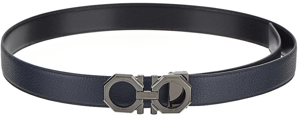 Ferragamo 黑蓝品牌标志设计皮革腰带 0765787BLUEMARINE Buy Ferragamo 黑蓝品牌标志设计皮革腰带 0765787BLUEMARINE