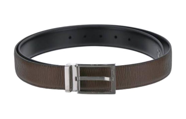 Ferragamo  Leather Belt with Metal Buckle 670139754456 圖 2