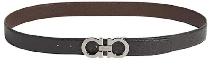 Ferragamo Leather Belt with Signature Buckle Black 3.5cm Wide. 689134 Ferragamo Leather Belt with Signature Buckle Black 3.5cm Wide. 689134