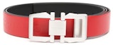 Order 菲拉格慕可翻转小牛皮腰带 红/黑色 3.2CM 670327771041