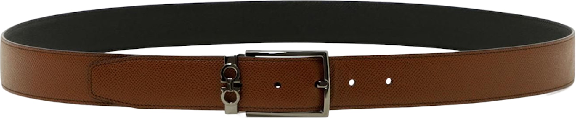 Ferragamo 可翻转皮带 黑色 3.5cm 709528 Lookbook Ferragamo 可翻转皮带 黑色 3.5cm 709528