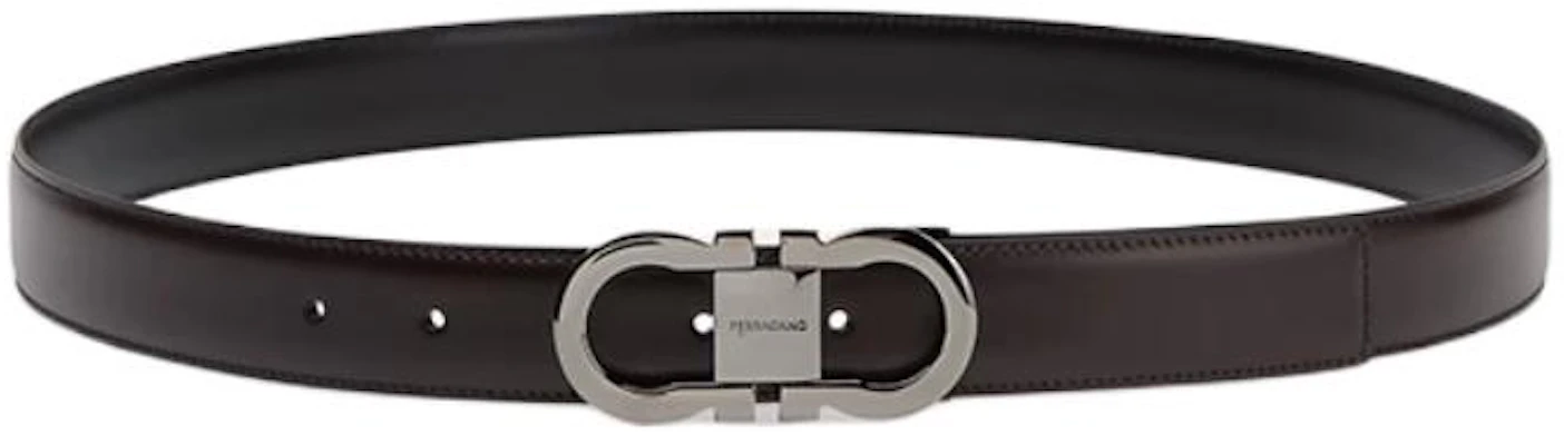 Ferragamo Reversible Leather Belt Coffee Brown 3CM Width. 770943 Buy Ferragamo Reversible Leather Belt Coffee Brown 3CM Width. 770943