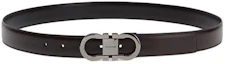 Order Ferragamo Reversible Leather Belt Coffee Brown 3CM Width. 770943