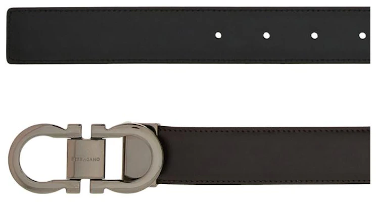 Ferragamo Reversible Leather Belt Coffee Brown 3CM Width. 770943 Shop Ferragamo Reversible Leather Belt Coffee Brown 3CM Width. 770943