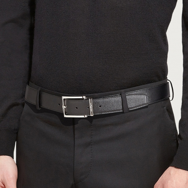 Shop Cinturón de Cuero Simple Ferragamo, Ancho de 3.5cm. 679497-686658