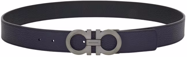 Order FERRAGAMO 簡約黑色皮帶 675542776307
