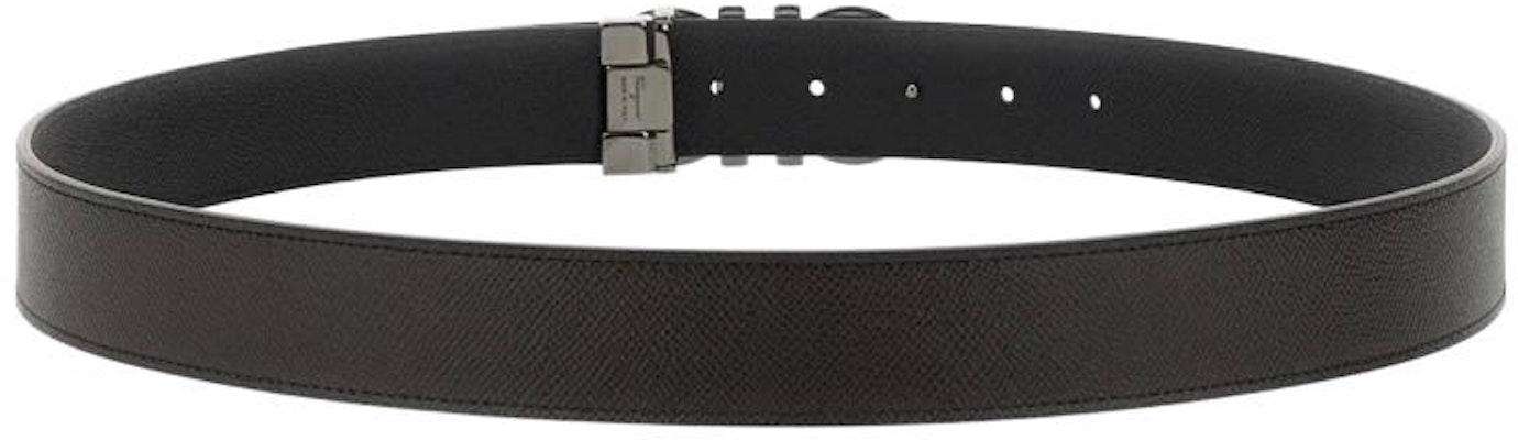 Ferragamo 黑色光滑扣饰皮带, 宽度3.5厘米. 689112675542TMORO Lookbook Ferragamo 黑色光滑扣饰皮带, 宽度3.5厘米. 689112675542TMORO