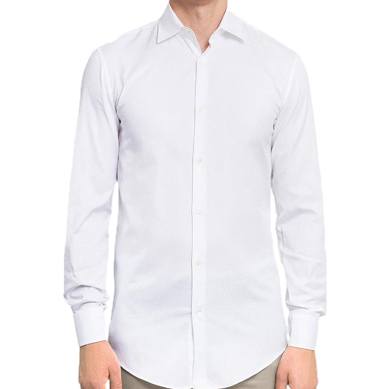 Lookbook Ferragamo 白色纯色长袖衬衫 140342 706857