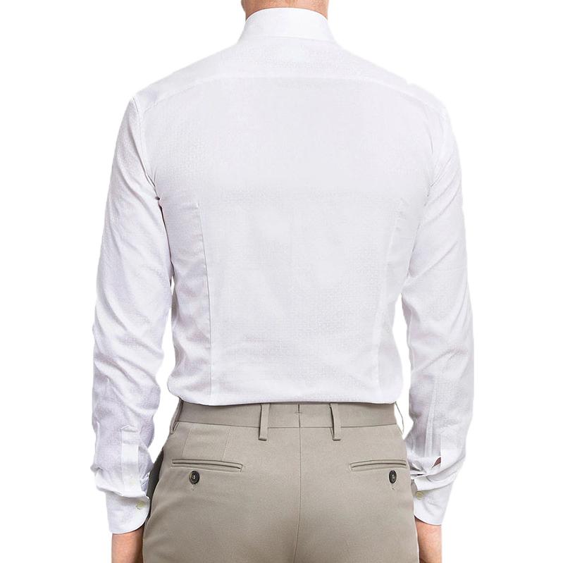 Shop Ferragamo 白色纯色长袖衬衫 140342 706857