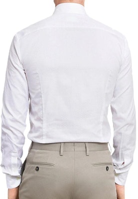 Ferragamo 白色纯色长袖衬衫 140342 706857 Shop Ferragamo 白色纯色长袖衬衫 140342 706857