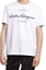 Shop FERRAGAMO Baju-T Putih dengan Cetakan Logo Huruf Leher Bulat. 12-0613-728398